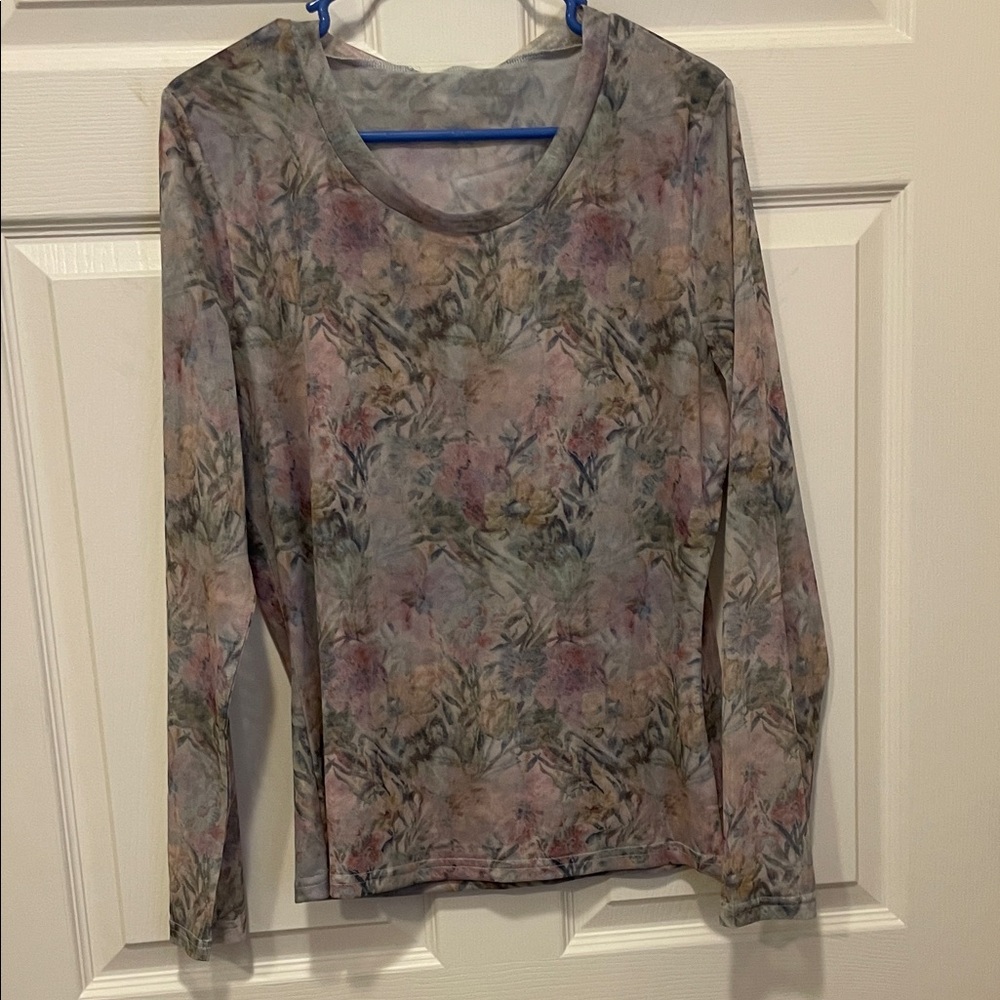 Adore floral Long Sleeve Women's Top XL